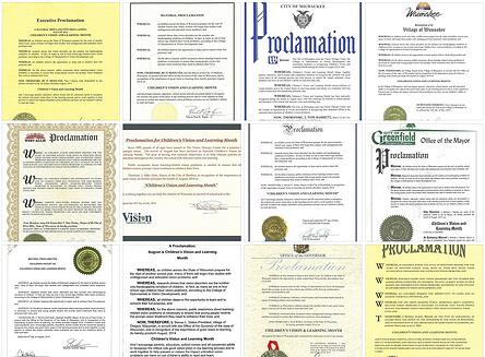 Wisconsin Proclamations
