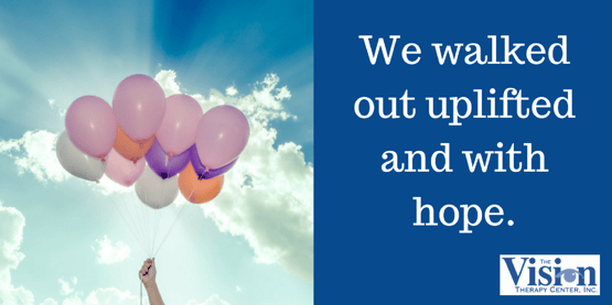 We walked out uplifted. We walked out uplifted.
