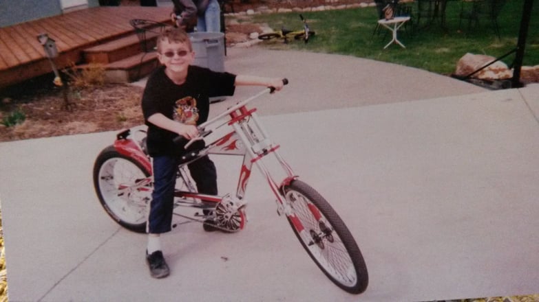 Mitchell has always loved bikes.