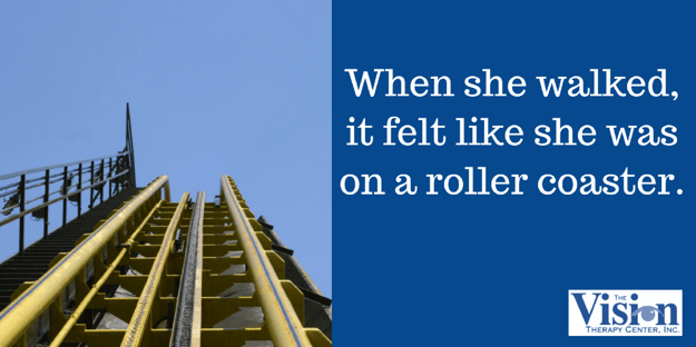 She felt like she was on a roller coaster.