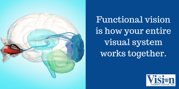 Functional vision includes the entire visual system.