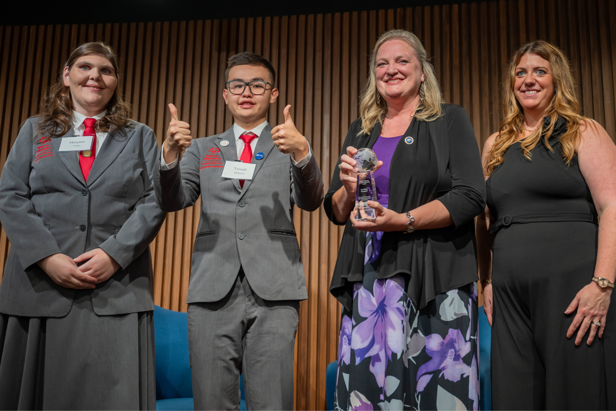 Dr. Knueppel pictured with other Global Golisano Health Leadership Award winners.