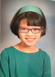 Grace was adopted from China with a turned eye and mild cerebral palsy